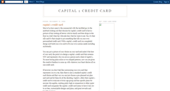 Desktop Screenshot of capital1creditcard.blogspot.com