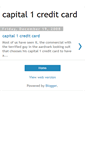 Mobile Screenshot of capital1creditcard.blogspot.com