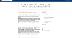 Desktop Screenshot of okna-plastikowe.blogspot.com