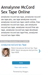 Mobile Screenshot of annalynnemccordsextapenzfq.blogspot.com