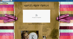 Desktop Screenshot of hanselmannfamily.blogspot.com