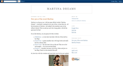 Desktop Screenshot of martinadreams.blogspot.com