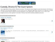 Tablet Screenshot of mycustodyanddivorce.blogspot.com