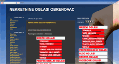 Desktop Screenshot of nekretnineoglasiobrenovac.blogspot.com