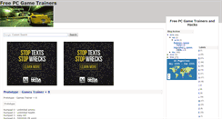 Desktop Screenshot of freegamestrainer.blogspot.com