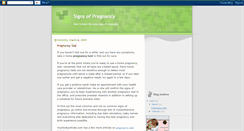 Desktop Screenshot of earlysignsofpregnancy.blogspot.com