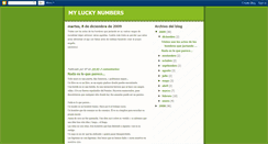 Desktop Screenshot of myluckynumbers.blogspot.com