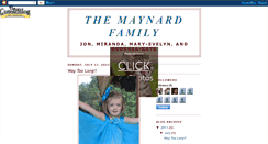 Desktop Screenshot of maynardfam.blogspot.com