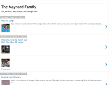 Tablet Screenshot of maynardfam.blogspot.com
