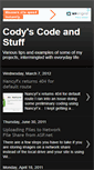 Mobile Screenshot of codyderrick.blogspot.com