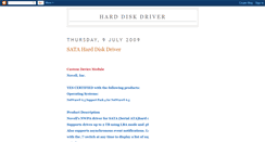 Desktop Screenshot of harddiskdrivers.blogspot.com