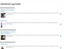 Tablet Screenshot of elementalayurveda.blogspot.com