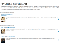 Tablet Screenshot of forcatholicholyeucharist.blogspot.com