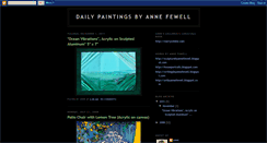 Desktop Screenshot of dailypaintingsbyannefewell.blogspot.com