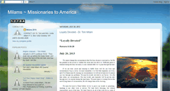 Desktop Screenshot of milamsmissionariestoamerica.blogspot.com