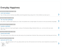 Tablet Screenshot of everydayhappinessblog.blogspot.com