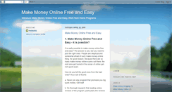Desktop Screenshot of make-money-online-free-easy.blogspot.com