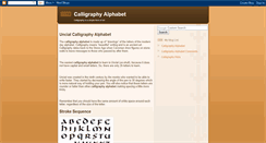 Desktop Screenshot of calligraphyalphabet.blogspot.com