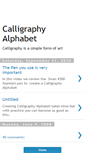 Mobile Screenshot of calligraphyalphabet.blogspot.com