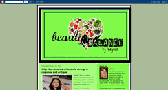 Desktop Screenshot of beautyandbalancebybaynes.blogspot.com