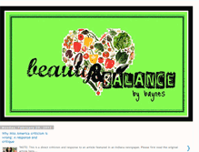 Tablet Screenshot of beautyandbalancebybaynes.blogspot.com