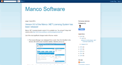 Desktop Screenshot of mancosoftware.blogspot.com