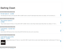 Tablet Screenshot of dashingcloset.blogspot.com