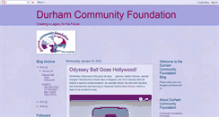 Desktop Screenshot of durhamcommunityfoundation.blogspot.com