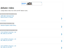 Tablet Screenshot of debatevideoupload.blogspot.com