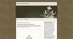 Desktop Screenshot of geekandgroom.blogspot.com
