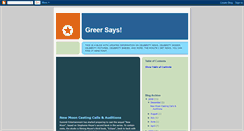 Desktop Screenshot of greersays.blogspot.com