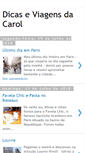 Mobile Screenshot of dicaseviagensdacarol.blogspot.com