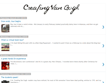 Tablet Screenshot of creatingvangogh.blogspot.com