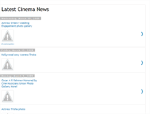 Tablet Screenshot of latestcinemanews.blogspot.com