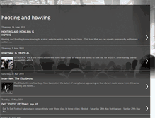 Tablet Screenshot of hootingandhowlingmusic.blogspot.com