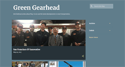 Desktop Screenshot of greengearhead.blogspot.com
