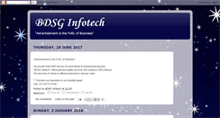 Desktop Screenshot of bdsginfotech.blogspot.com