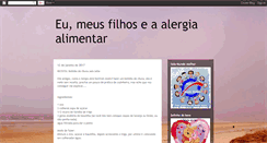 Desktop Screenshot of filhosealergiaalimentar.blogspot.com
