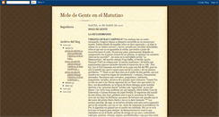 Desktop Screenshot of moledegenteenelmatutino.blogspot.com