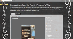 Desktop Screenshot of partyinpreacherswife.blogspot.com