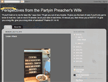 Tablet Screenshot of partyinpreacherswife.blogspot.com