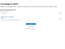 Tablet Screenshot of hverdagenshelte.blogspot.com