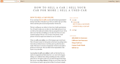 Desktop Screenshot of howtosellacar.blogspot.com