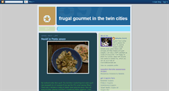 Desktop Screenshot of frugalgourmetintwincities.blogspot.com