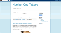 Desktop Screenshot of number-one-tattoos.blogspot.com