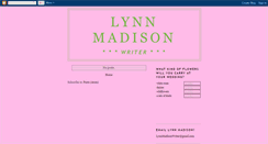 Desktop Screenshot of lynnmadison.blogspot.com