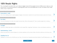 Tablet Screenshot of 100percentresalerights.blogspot.com