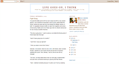 Desktop Screenshot of lifegoesonithink.blogspot.com