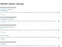 Tablet Screenshot of kathiescancerjourney.blogspot.com