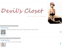 Tablet Screenshot of devils-closet.blogspot.com